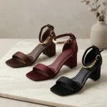Sandale Talon Carré Tendance 2026