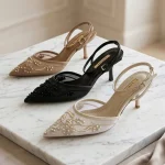 Soulier Sandale Dentelle CORINA