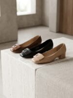 Soulier Demi-Talon Carré ELENA