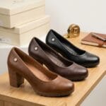 Escarpin a talon carré S8987-2