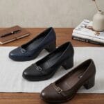 Escarpin a petit talon carré S9218-3