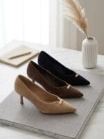 Escarpin En Daim Tendance 782-316-1